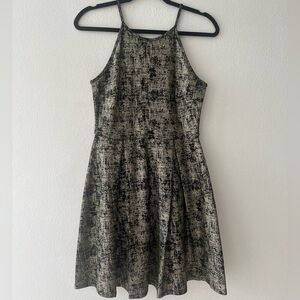 Gold and Black Dress